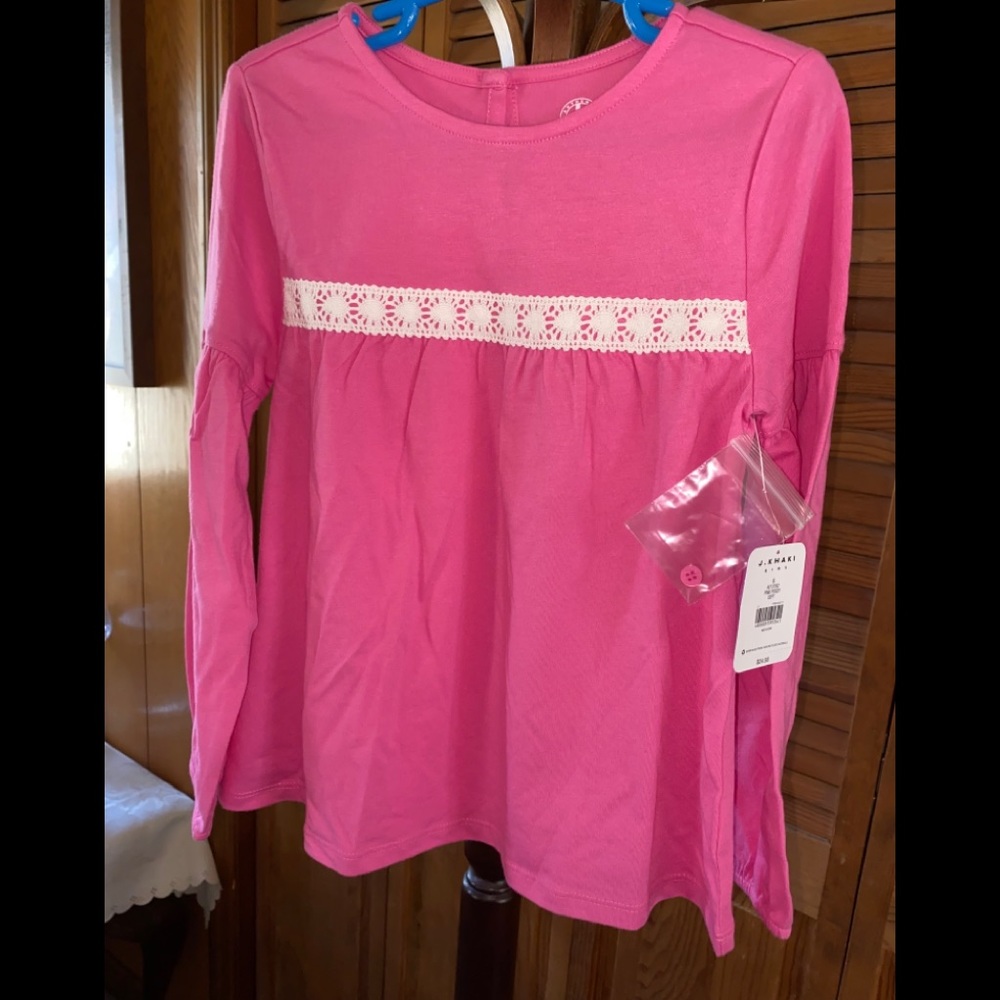 J. Khaki Kids Long Sleeve Peplum Top